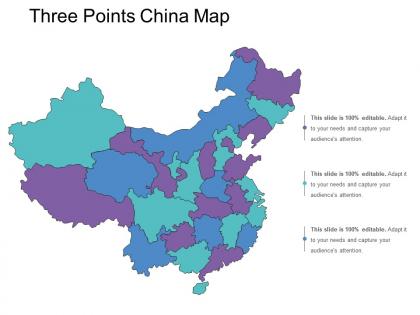 Three points china map