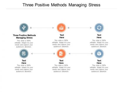 Three positive methods managing stress ppt powerpoint presentation file example cpb