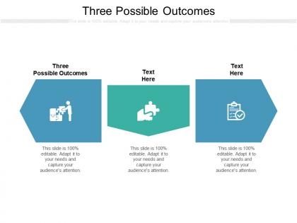 Three possible outcomes ppt powerpoint presentation diagram ppt cpb
