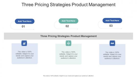 Three Pricing Strategies Product Management In Powerpoint And Google Slides Cpb