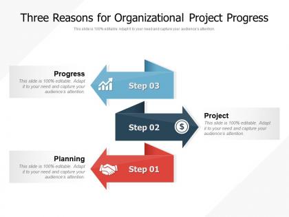 Three reasons for organizational project progress