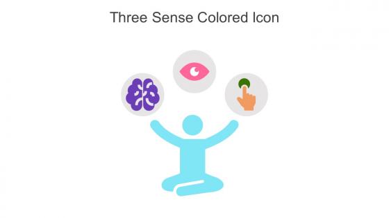 Three Sense Colored Icon In Powerpoint Pptx Png And Editable Eps Format
