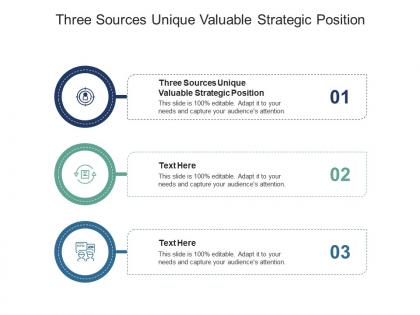 Three sources unique valuable strategic position ppt powerpoint presentation infographic introduction cpb