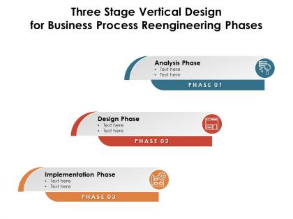 Three stage vertical design for business process reengineering phases