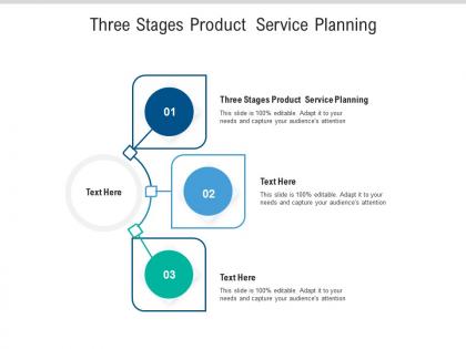 Three stages product service planning ppt powerpoint presentation icon vector cpb