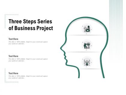Three steps series of business project