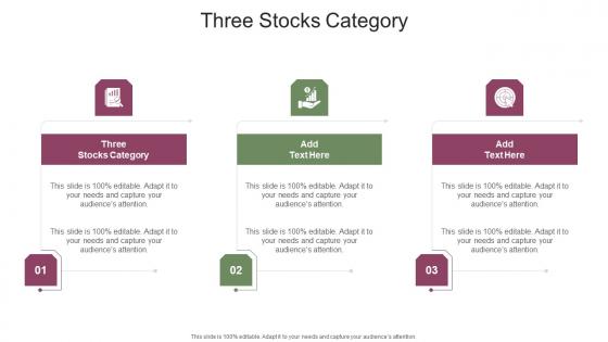 Three Stocks Category In Powerpoint And Google Slides Cpb