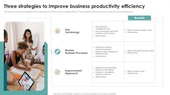 Three Strategies To Improve Business Productivity Efficiency