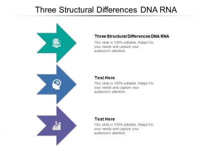 Three structural differences dna rna ppt powerpoint presentation infographics cpb