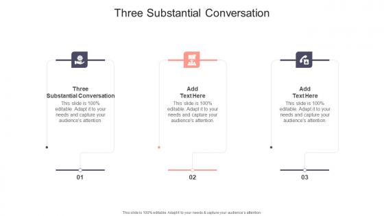 Three Substantial Conversation In Powerpoint And Google Slides Cpb