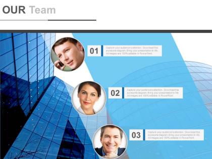 Three team business team analysis powerpoint slides