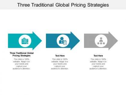 Three traditional global pricing strategies ppt powerpoint presentation ideas images cpb
