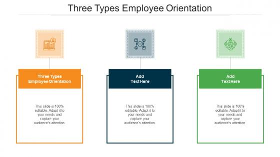 Three Types Employee Orientation Ppt Powerpoint Presentation Inspiration Cpb