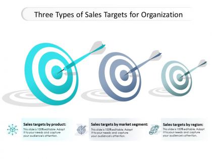 Three types of sales targets for organization