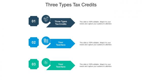 Three types tax credits ppt powerpoint presentation outline slides cpb