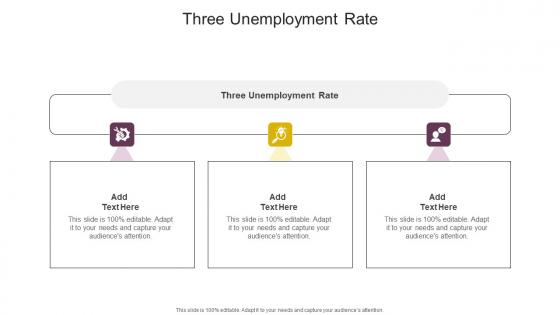 Three Unemployment Rate In Powerpoint And Google Slides Cpb
