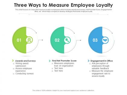 Three ways to measure employee loyalty