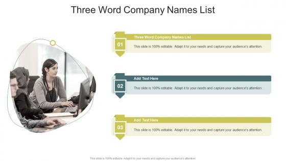 Three Word Company Names List In Powerpoint And Google Slides Cpb