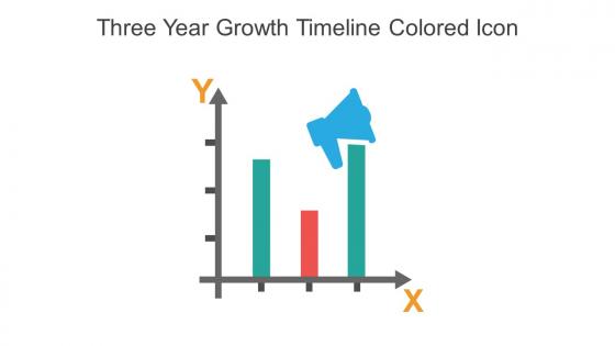 Three Year Growth Timeline Colored Icon In Powerpoint Pptx Png And Editable Eps Format
