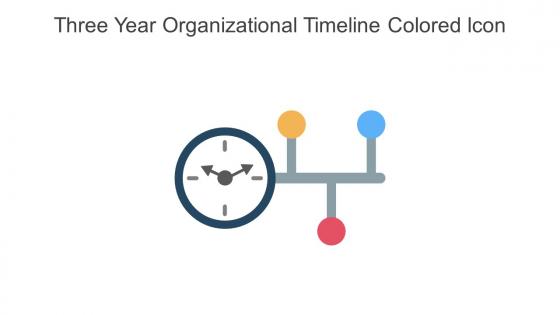 Three Year Organizational Timeline Colored Icon In Powerpoint Pptx Png And Editable Eps Format