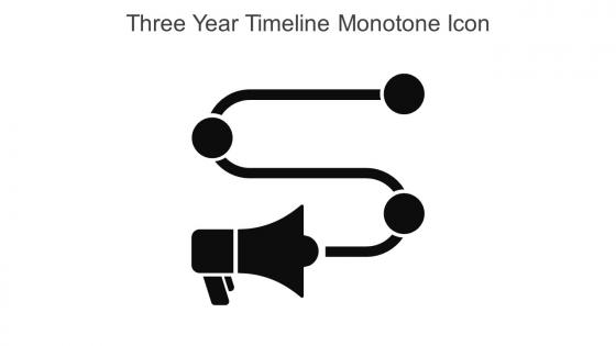 Three Year Timeline Monotone Icon In Powerpoint Pptx Png And Editable Eps Format