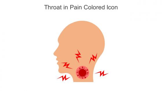 Throat In Pain Colored Icon In Powerpoint Pptx Png And Editable Eps Format