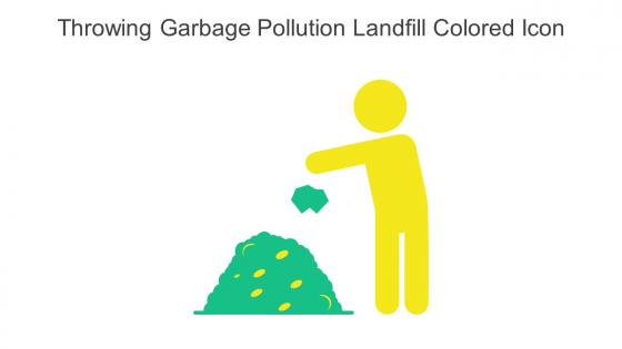 Throwing Garbage Pollution Landfill Colored Icon In Powerpoint Pptx Png And Editable Eps Format