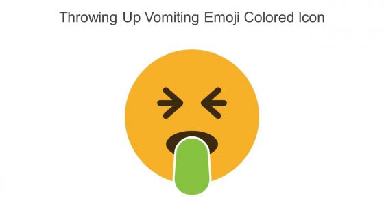 Throwing Up Vomiting Emoji Colored Icon In Powerpoint Pptx Png And Editable Eps Format