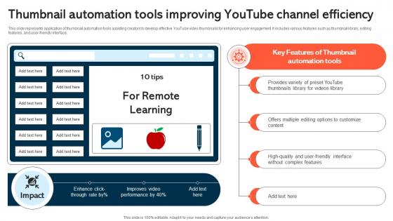 Thumbnail Automation Tools Improving Youtube Channel Efficiency