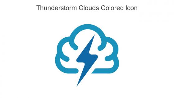 Thunderstorm Clouds Colored Icon In Powerpoint Pptx Png And Editable Eps Format