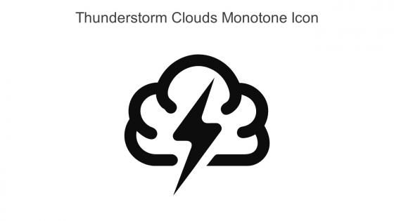 Thunderstorm Clouds Monotone Icon In Powerpoint Pptx Png And Editable Eps Format