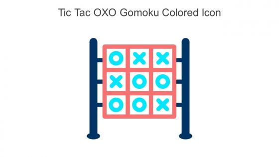 Tic Tac OXO Gomoku Colored Icon In Powerpoint Pptx Png And Editable Eps Format