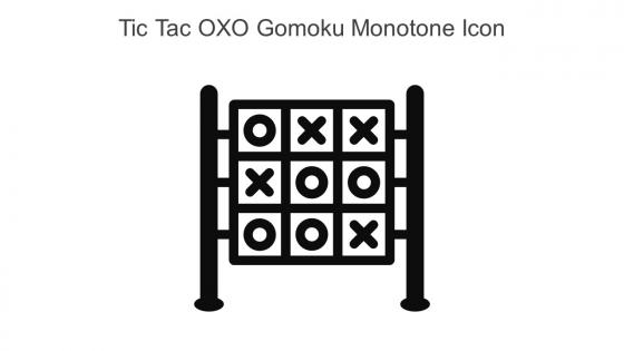 Tic Tac OXO Gomoku Monotone Icon In Powerpoint Pptx Png And Editable Eps Format