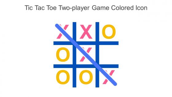 Tic Tac Toe Two Player Game Colored Icon In Powerpoint Pptx Png And Editable Eps Format