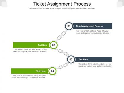 Ticket assignment process ppt powerpoint presentation layouts elements cpb