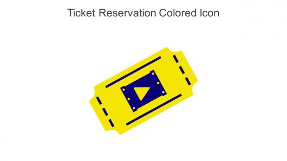 Ticket Reservation Colored Icon In Powerpoint Pptx Png And Editable Eps Format