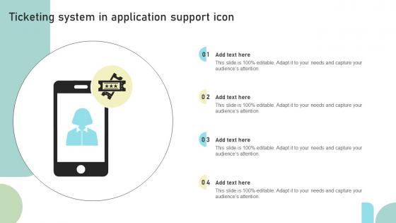 Ticketing System In Application Support Icon