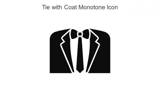 Tie With Coat Monotone Icon In Powerpoint Pptx Png And Editable Eps Format