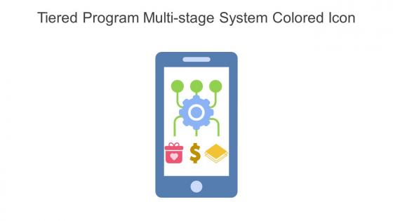 Tiered Program Multi Stage System Colored Icon In Powerpoint Pptx Png And Editable Eps Format
