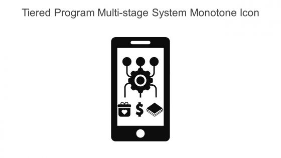 Tiered Program Multi Stage System Monotone Icon In Powerpoint Pptx Png And Editable Eps Format