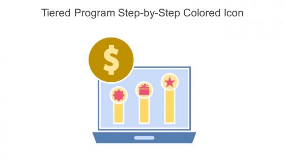 Tiered Program Step By Step Colored Icon In Powerpoint Pptx Png And Editable Eps Format