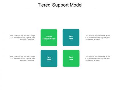 Tiered support model ppt powerpoint presentation pictures good cpb