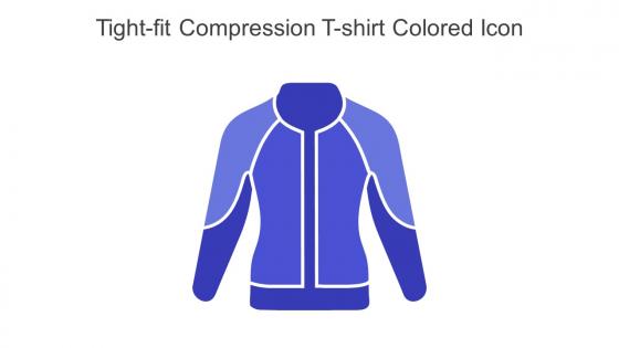 Tight Fit Compression T Shirt Colored Icon In Powerpoint Pptx Png And Editable Eps Format