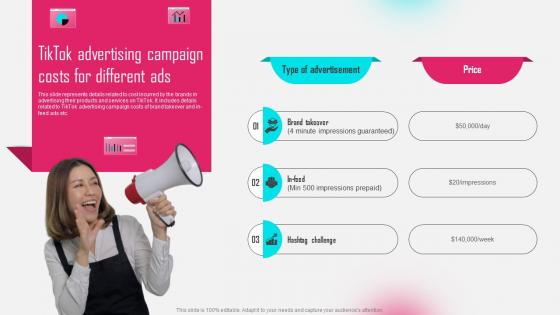 Tiktok Advertising Campaign Costs For Different Ads Tiktok Influencer Marketing MKT SS V