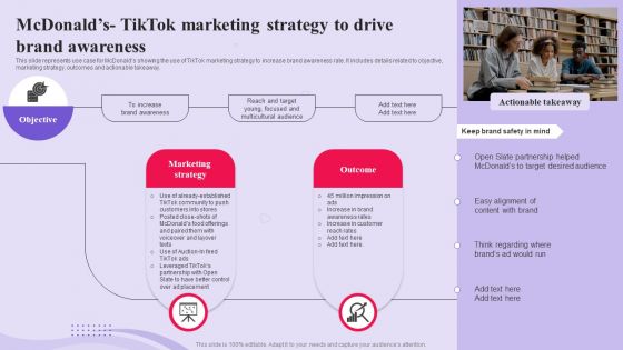 TikTok Advertising Campaign Mcdonalds TikTok Marketing Strategy To Drive Brand MKT SS V