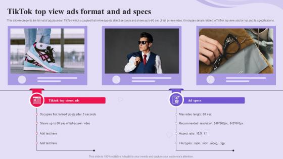 TikTok Advertising Campaign TikTok Top View Ads Format And Ad Specs MKT SS V