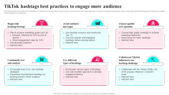 Tiktok Hashtags Best Practices To Engage More Tiktok Marketing Tactics To Provide MKT SS V