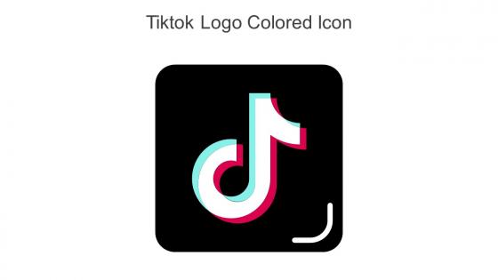 Tiktok Logo Colored Icon In Powerpoint Pptx Png And Editable Eps Format