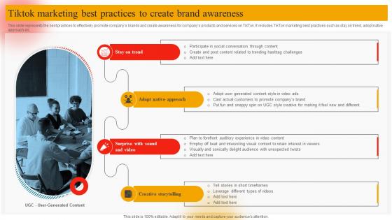 Tiktok Marketing Best Practices To Create Brand Online Marketing Plan To Generate Website Traffic MKT SS V