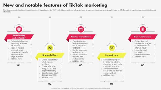 Tiktok Marketing Campaign New And Notable Features Of Tiktok Marketing MKT SS V
